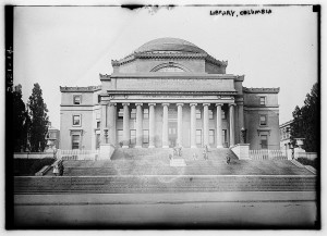 Historic library building at Columbia University